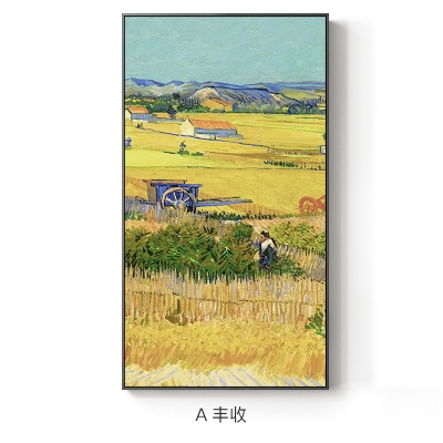 40 梵高油画杏花 现代餐厅玄关装饰画卧室儿童房挂画好寓意祝福名画