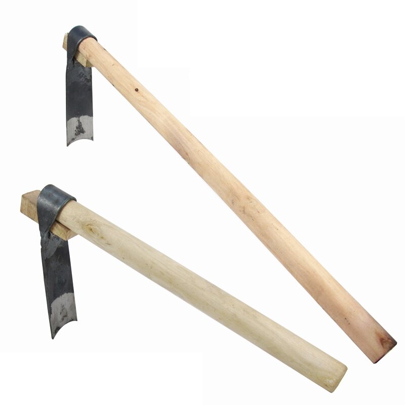 专用种菜翻土除草小锄头耐用园艺挖笋木柄开荒神器老式户外农用