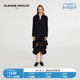 CLAUDIE PIERLOTOutlet女装深蓝色荷叶边连衣裙长裙CFPRO01720