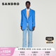 SANDRO Outlet女装法式时尚气质多巴胺通勤西装外套SFPVE00756