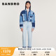 SANDRO Outlet女装法式时尚多色时尚休闲短款牛仔外套SFPBL00643