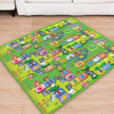 婴儿爬行垫加厚儿童地垫家用防摔防水垫小孩爬爬垫户外野餐沙滩.