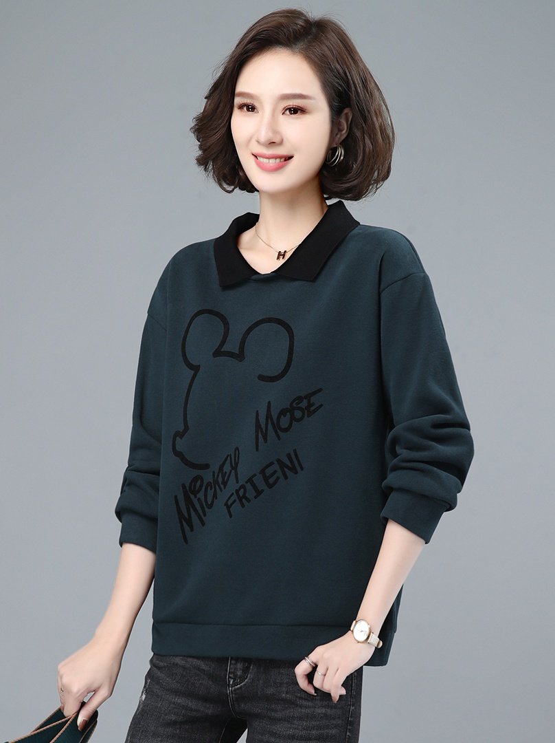 加绒加厚卫衣女2020冬季新款韩版长袖打底衫时尚百搭休闲翻领上衣