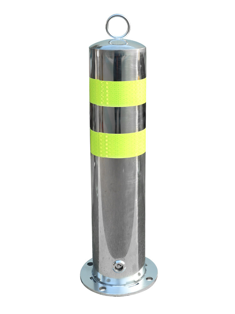 50cm钢管警示柱铁固定立柱道路隔离柱道路防撞护栏路障路桩柱