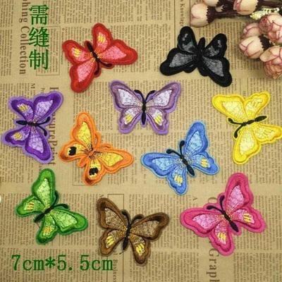 的布图案上贴缝装饰品图案小花布在的衣服刺绣贴补丁上贴在衣服.