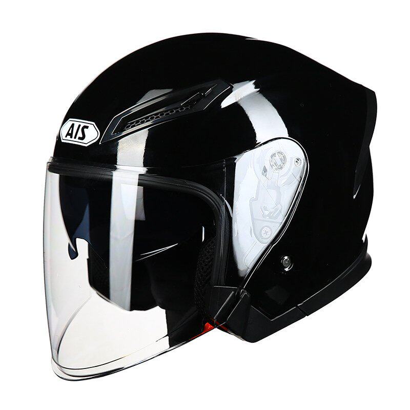 ais双镜片头盔可配蓝牙季防晒轻便式四季半盔摩托车装备