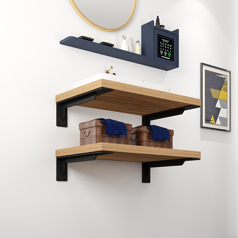 三角角铁支撑架墙上层板托承重吊柜托架洗手盆三脚架置物架支架