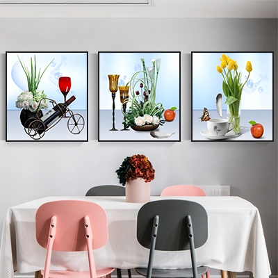 餐厅挂画现代简约小清新水果图片