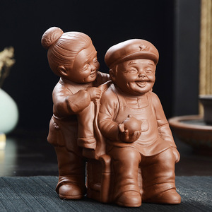 老人陶瓷摆件人物图片