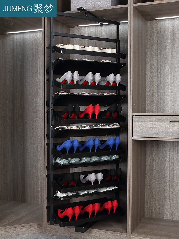 旋转鞋架家用360度旋转式鞋柜架衣柜翻斗五金配件置物架多层定做