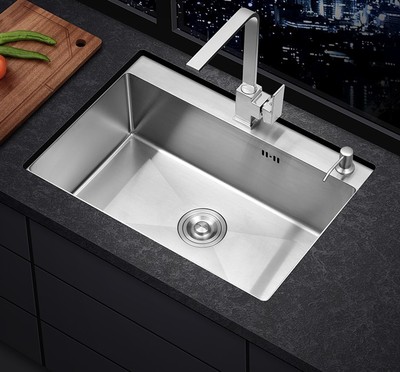 大盆洗碗池洗菜盆不锈钢洗碗台家用厨房间厨房加大菜盆台上盆单槽