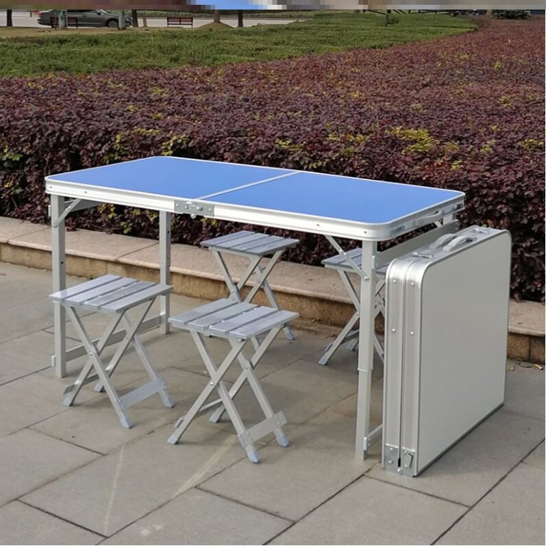 摆摊桌子卖耳环折叠便携式手提超轻多功能折叠桌户外简易家用四腿