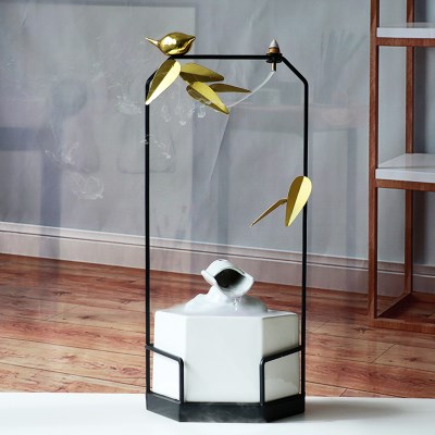 流水小轻奢风招财摆件生财领导同事乔迁之喜礼品高档开业送礼实用