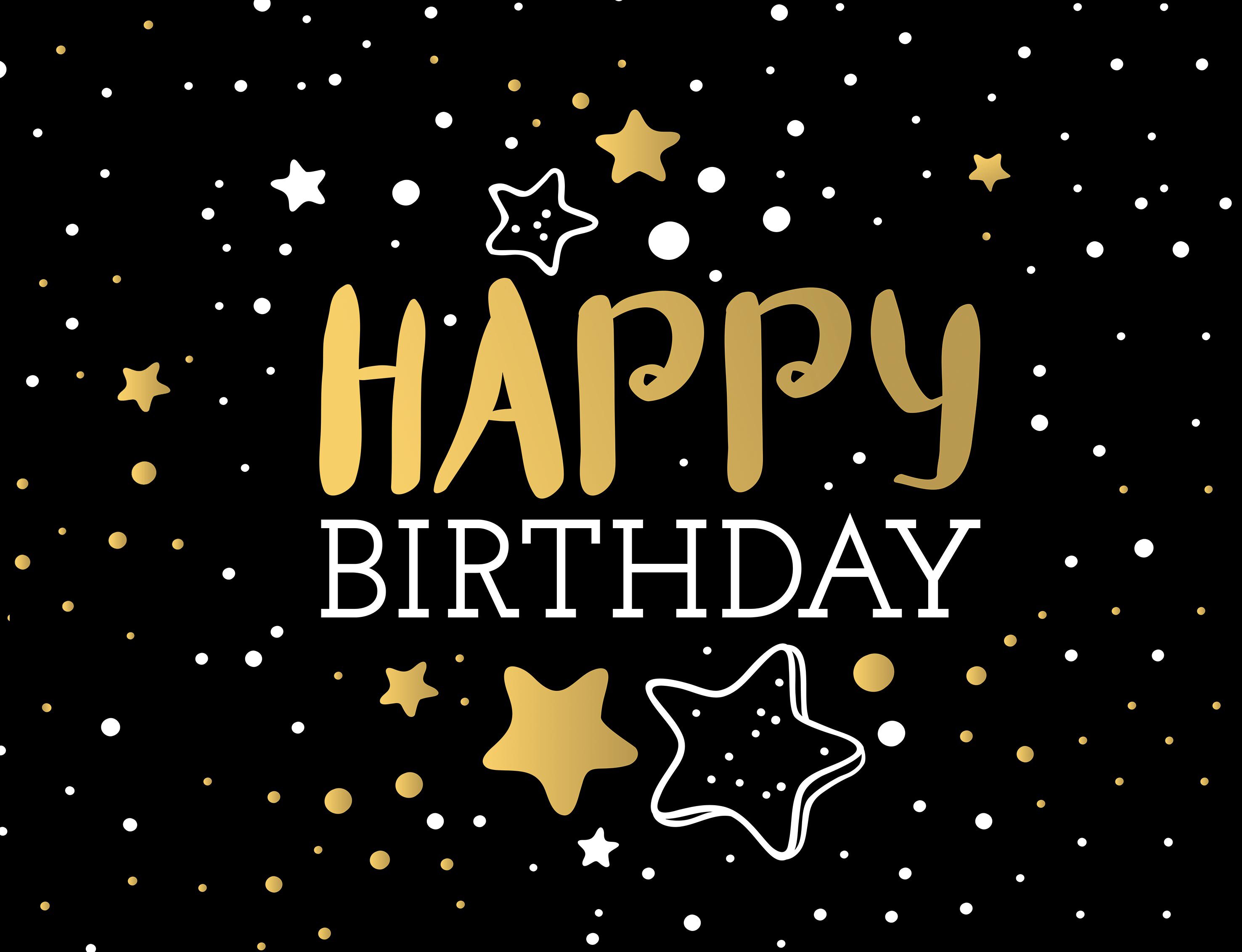 新品ins黑金主题生日背景墙海报定制男孩宝宝宴装饰布置成人周岁