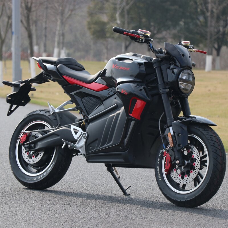 v8电摩新款72v双电瓶车电动摩托车高速电动小电猴网红大功率机车