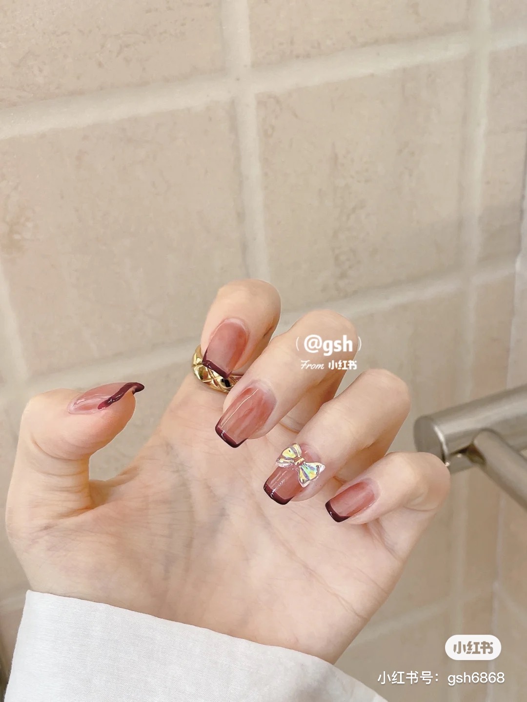 法式美甲贴片穿戴甲成品定制指甲ins显白可爱秋季可拆卸2021新款