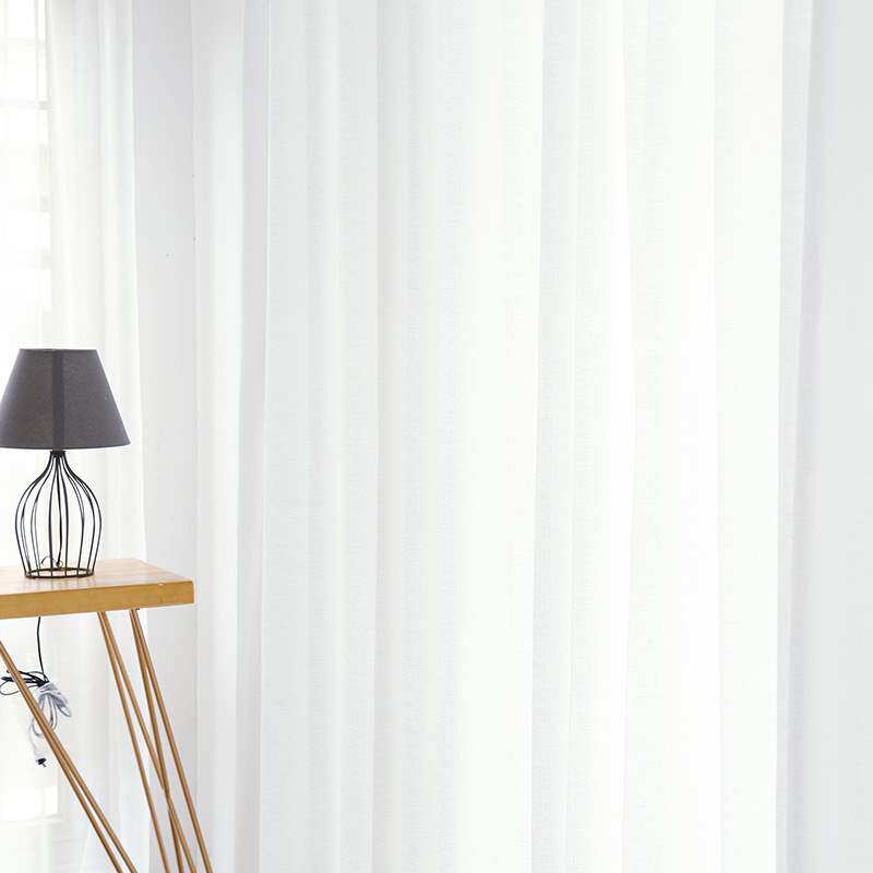 5折)纱帘透光不透人加厚窗帘纱阳台纱隔断半遮光窗