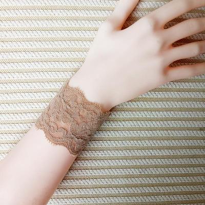 手腕袖套夏手臂腕套手镯弹力纹身超短遮挡套超薄保护蕾丝手环护