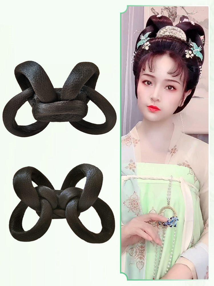 古装汉服假发女日常新手懒人发髻全发丝蝶梦髻可弯曲飞天仙女发包