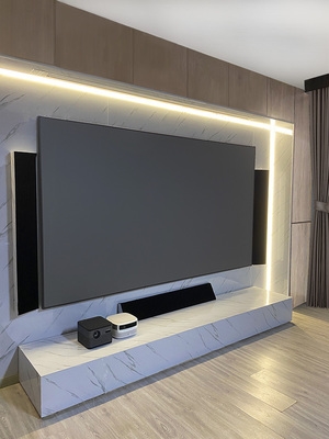 vccg画框灰耀抗光幕布4k壁挂屏幕布