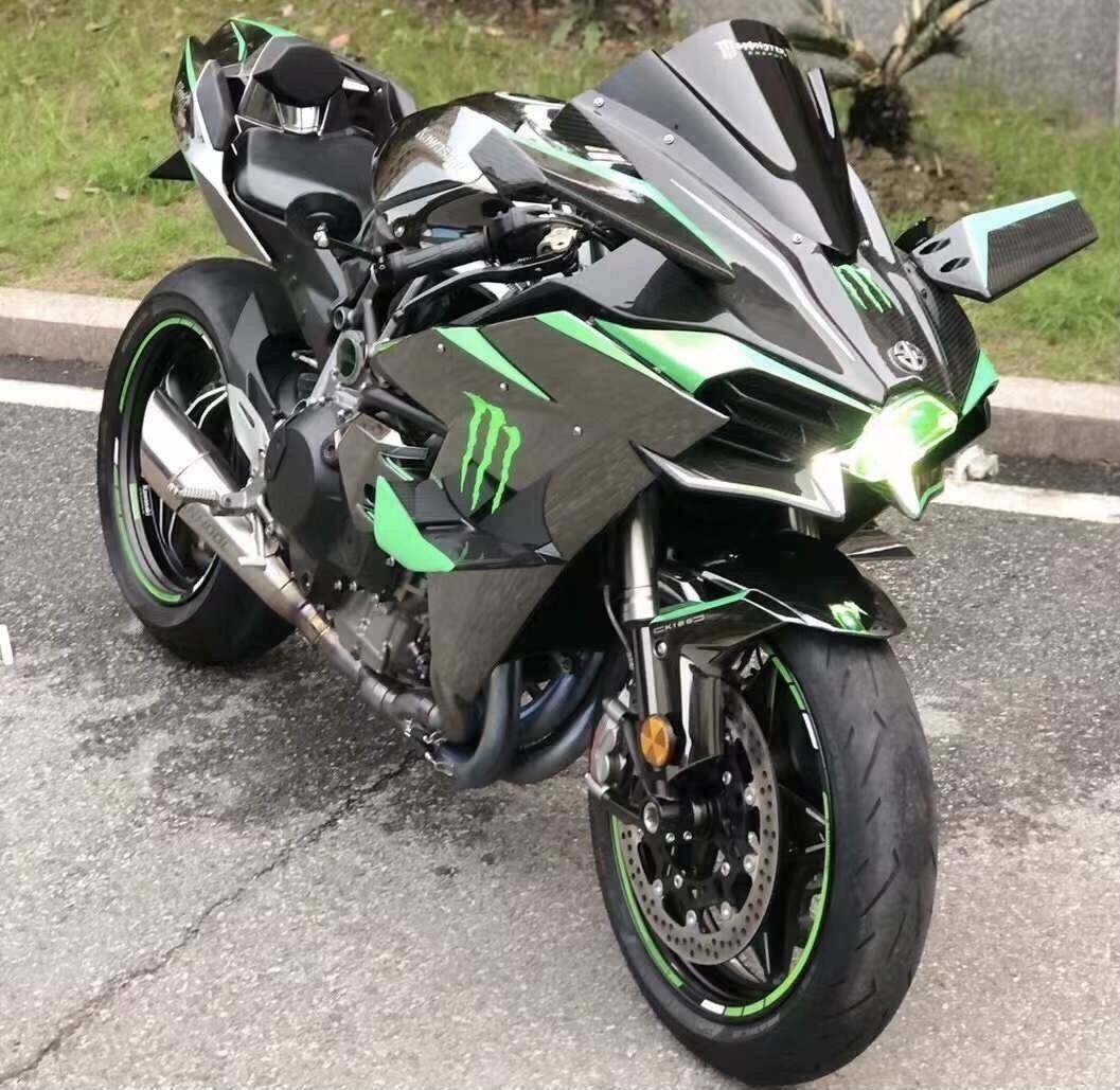 进口川崎h2摩托车国四电喷400cc重机车v6小忍者双缸水冷跑车赛车