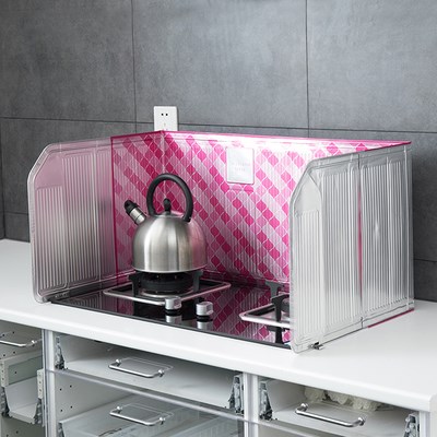 日本进口厨房灶台挡油板防油挡板防油溅隔热铝箔板隔油板两面延伸