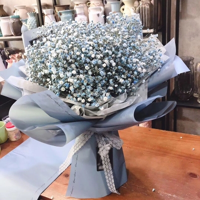 满天星花束西安图片