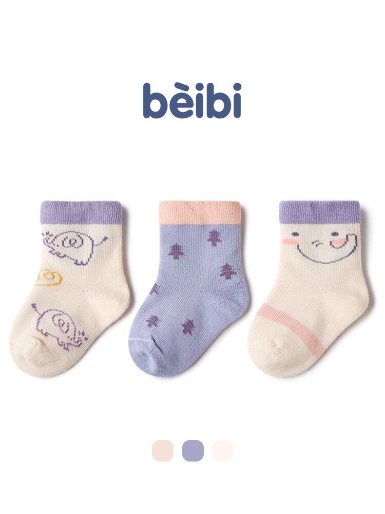 2021春夏宝宝袜子婴儿夏季薄款透气小儿童袜纯棉可爱松口袜