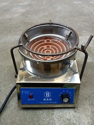 恭城油茶制作工具电炉丝灶凹形油茶灶温控电炉1500瓦旋转开关.