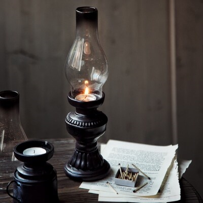 i复古怀旧老式煤油灯蜡烛台烛光晚餐装饰烛台店铺a餐厅摆件道2022