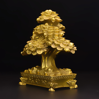 装饰品铜摇钱树图片