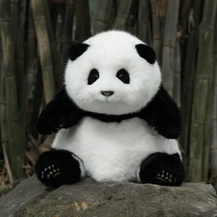 西柚熊猫花花熊猫玩偶工厂仿真熊猫公仔大熊猫毛绒玩具女儿童礼物