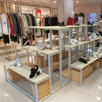 橱窗展架鞋店女靴子展示架鞋架货架超市商场展架包包展台木质展台