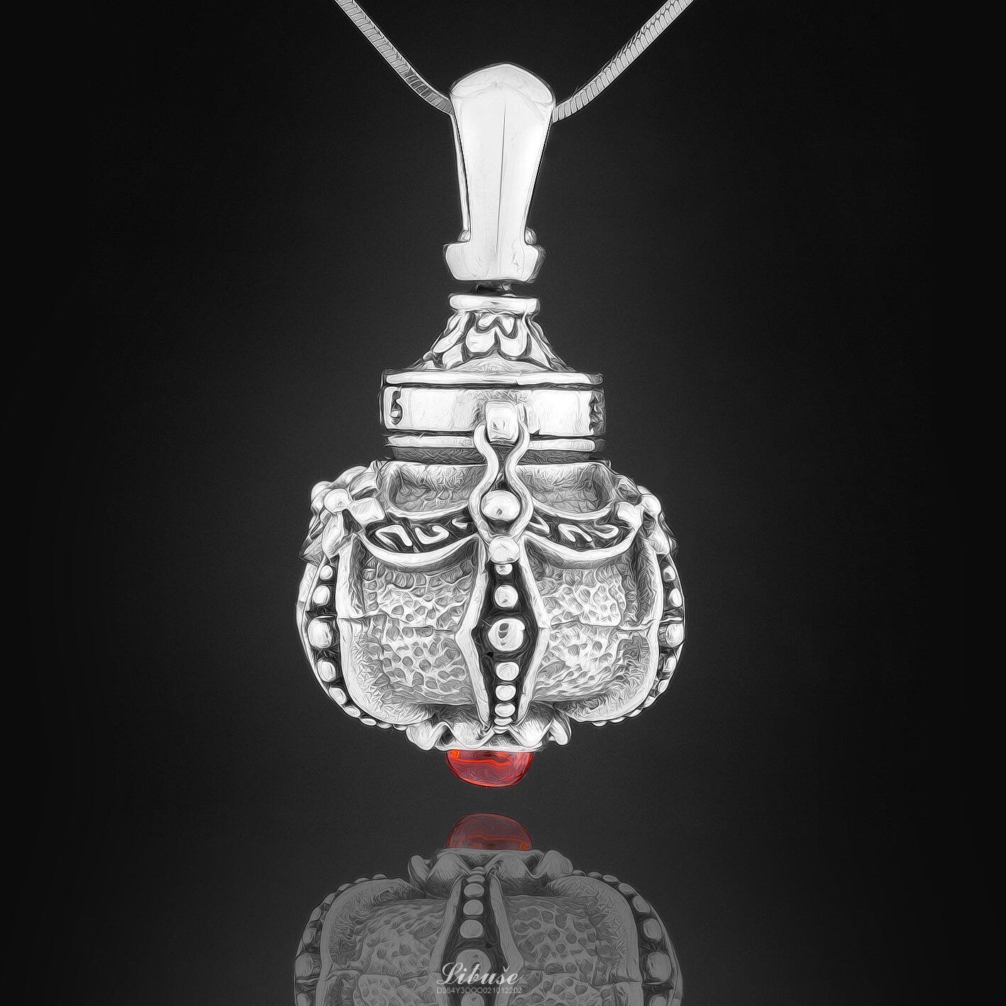 银饰男 纯银 护身符_925纯银饰品降魔金刚杵楞严咒男女士款吊坠结缘