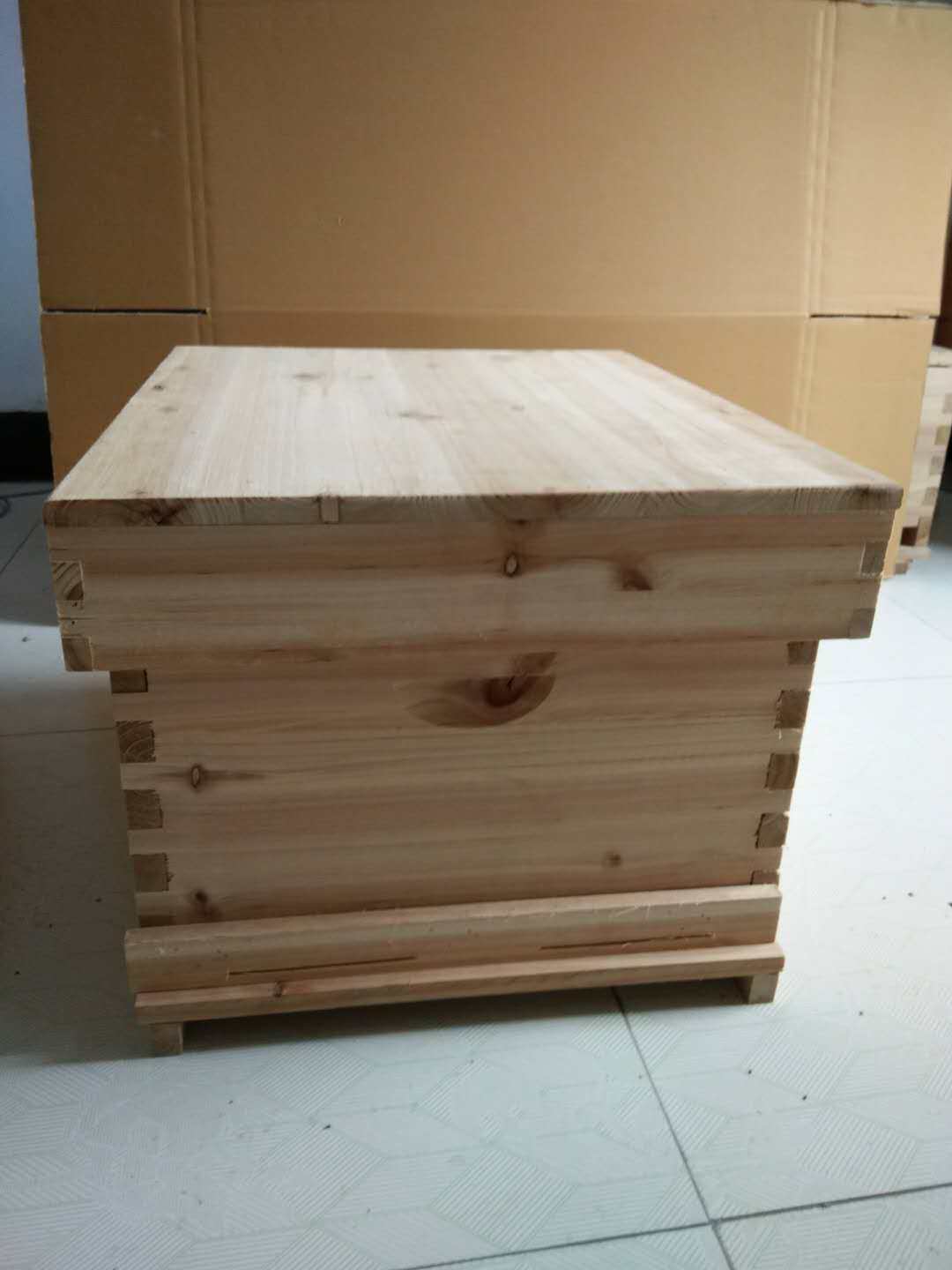 蜜蜂箱鹏达蜂业十框标准蜂箱中蜂意蜂标准平箱不煮蜡全套蜂箱包邮