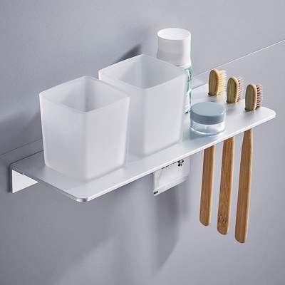 牙杯架壁挂太空铝图片