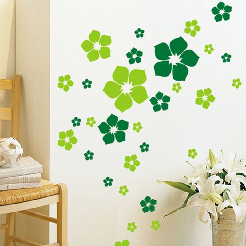 墙上补洞贴花花朵客厅电视背景墙贴纸温馨卧室自粘房间装饰品ins