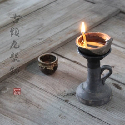 古代油灯盏复古宋代烛台老式煤油灯