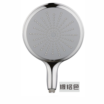 20cm淋浴喷头8寸手持大出水浴室花洒y大莲蓬头洗头顶喷配底座绿色