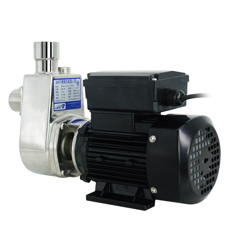 自吸泵小型316不锈钢抽酒精甲醇耐酸碱k腐蚀1.5寸大流量380v