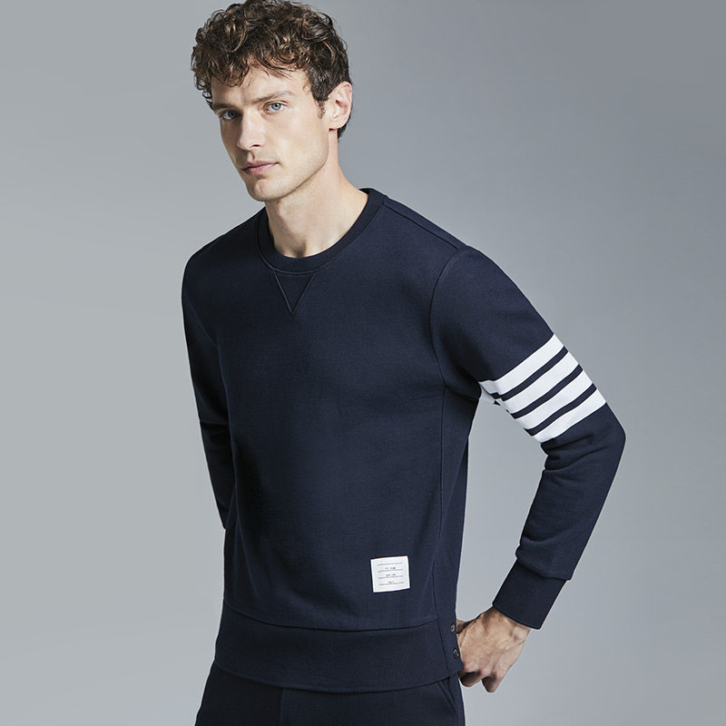 潮牌tb男装圆领套头卫衣美式休闲运动上衣纯棉春季潮流外套旗舰店