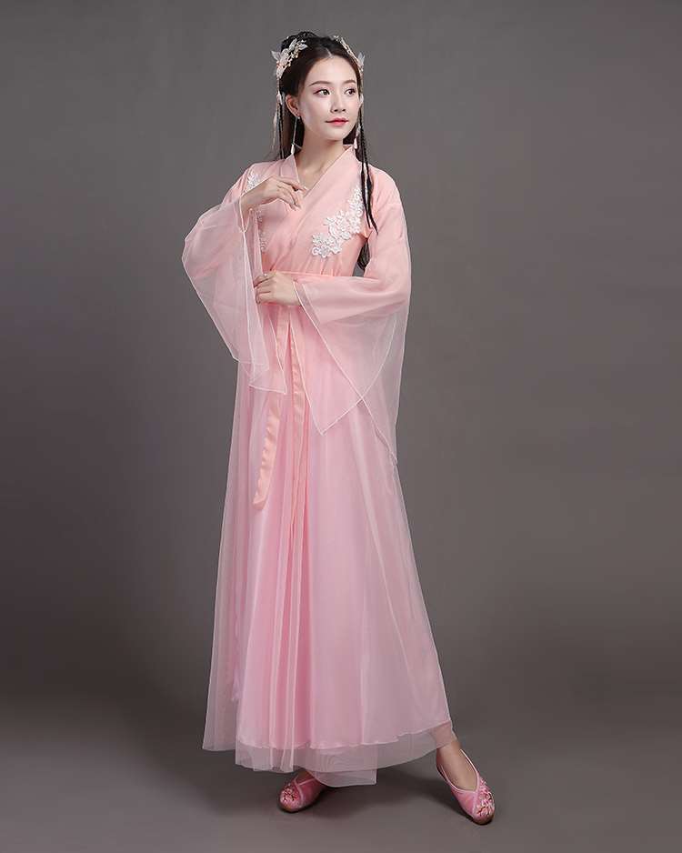 古装舞蹈服装仙女清新淡雅