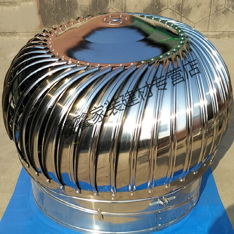 不锈钢无动力风帽600型屋顶通风器400型风机排风帽换气扇300风球