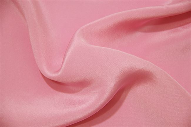 真丝重磅粉红色双绉30c姆米重绉礼服体恤丝绸布料桑蚕丝高档裙面