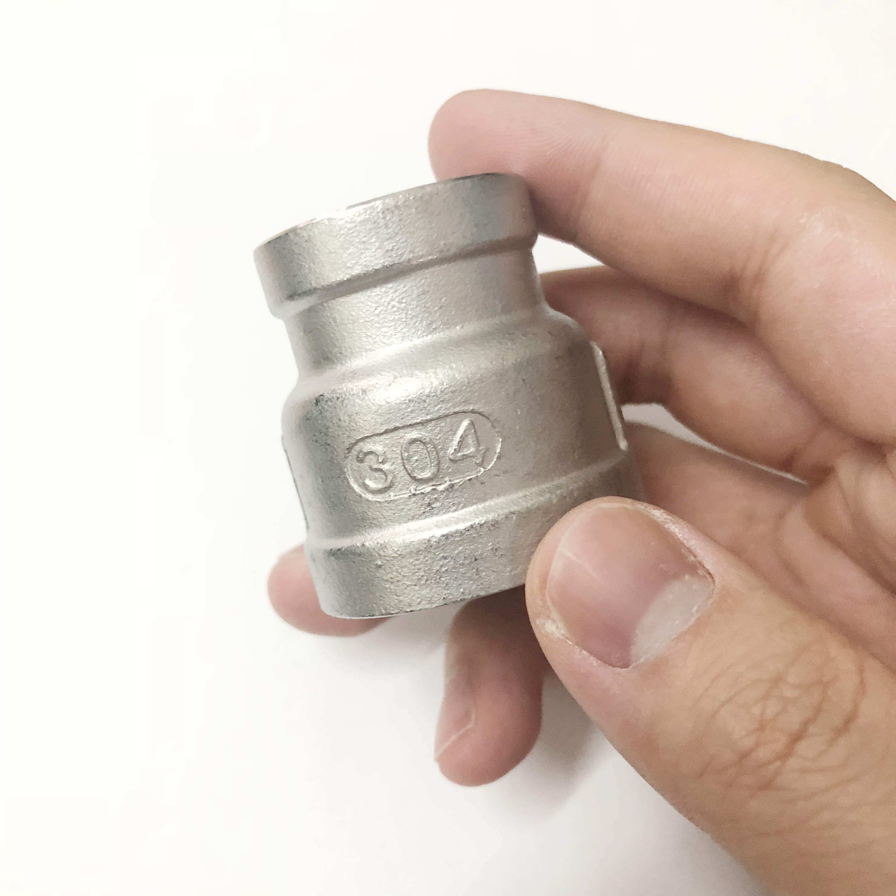 (今日5.8折)304不锈钢2.5寸变径内丝直通异径内牙直接2寸变1寸内螺纹