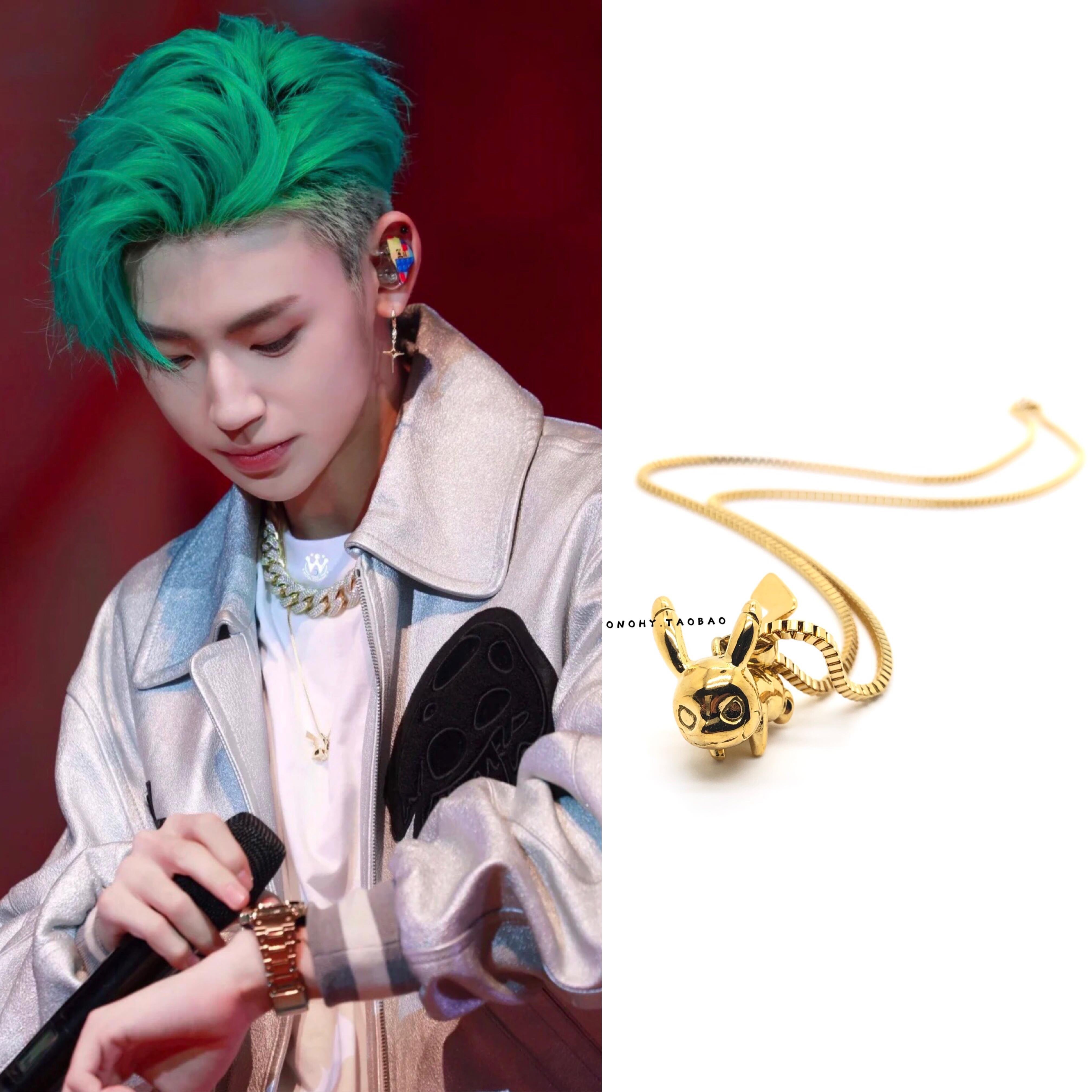 小鬼王琳凯国潮暮后之地皮卡丘宝可梦姜云升同款耿鬼定制情侣项链