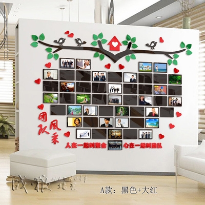 照片墙相框挂墙组合电视沙发背景墙装饰贴3d立体亚克力墙贴画墙贴画