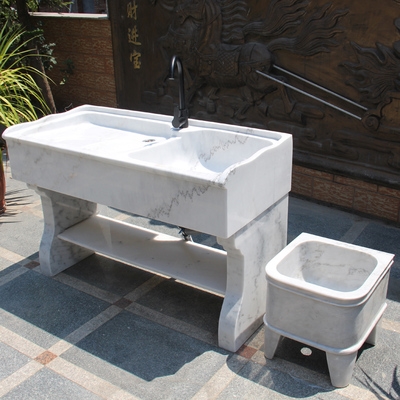 大理石水槽室外洗衣池图片