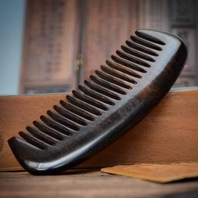 黑檀木梳整木图片