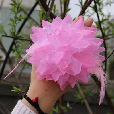 手腕花幼儿园儿童舞蹈表演道具广场舞手指花头花橡皮筋跳舞手花